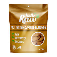 Hello Raw Curried Almonds 80g